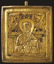 Icon-St Nicholas. Russia-Greece, c.18th century