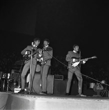 Les Beatles lors d'un concert dans les années 60
