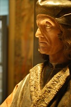 Detail of Henry VII, by Pietro Torrigiano. Florence, Italy, 1500-25