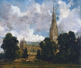 Constable, La cathédrale de Salisbury, vue du sud-ouest