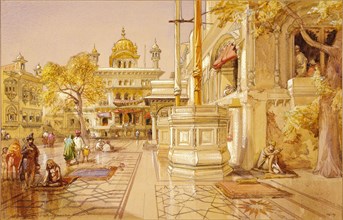 Simpson, Akal Boonga at the Golden Temple at Amritsar
