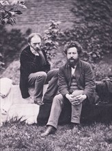 Hollyer, Photographie de Sir Edward Burne-Jones et William Morris
