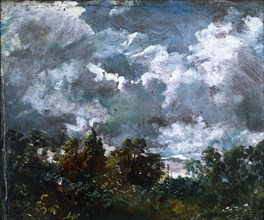Constable, Etude de nuages et d'arbres