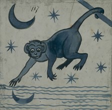 De Morgan, Monkey looking at reflected moon