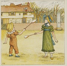 Greenaway, Playing badminton