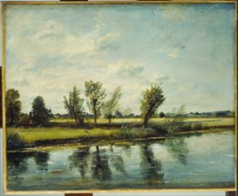 Constable, Les Prés inondables, près de Salisbury