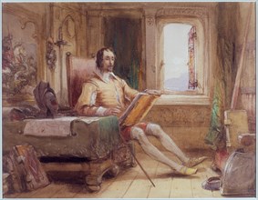 Cattermole, Don Quixote in his Study