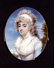 Edridge, Portrait de jeune femme