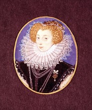 Frances Croker, in the style of Nicholas Hilliard. England, 19th century