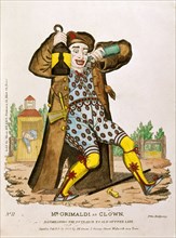 Mr Grimaldi as a Clown. London. England, 1833