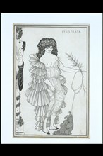 Lysistrata Haranguing The Athenian Women, by Aubrey Beardsley. England, 19th-20th century