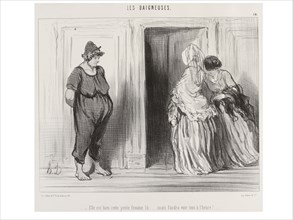 Elle Est Bien Mais Faudra Voir Tout à L' heure, from the series Les Baigneuses, by Honoré Daumier