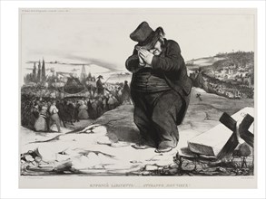 Daumier, Enfonce Lafayette ! Attrappe, mon vieux !
