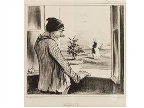 Regrets, from the series Types Parisiens, by Honoré Daumier