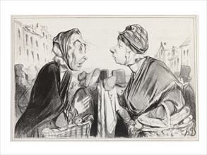 Daumier, B'en Parlez Pas J'suis Enrubé du Cerbeaux Que Je N'bois Pas Clair Ma Chère