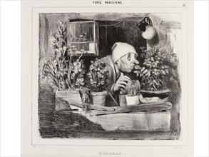 L' Odorat, from the series Types Parisiens: Les Cinq Sens, by Honoré Daumier