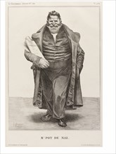 Monsieur Pot de Naz, from the series La Caricature, by Honoré Daumier