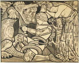 St. George and the Dragon, by Dante Gabriel Rossetti. England, 19th century