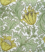 Anemone, wallpaper, by William Morris. England, 19th century