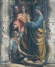 The Healing of the Lame Man -  detail of St. Peter, St. John and the Lame Man