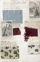 Textile Samples and Fashion Plates. England, 18th-19th century