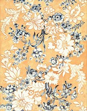 Design for woven silk, by Anna Maria Garthwaite. London, England, mid-18th century