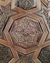 Panneau de bois de la Mosquée Ibn Touloun du Caire en Egypte