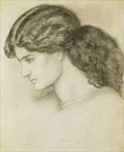 Rossetti, Visage de femme de profil