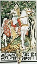 St. George and the Dragon, by George Heywood Sumner. England, 19th-20th century