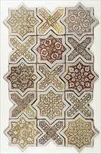 Tile panel. Kashan, Persia, 1262