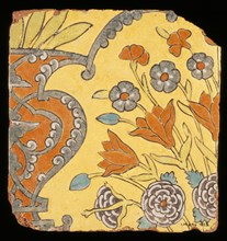 Tile. India, 17th century