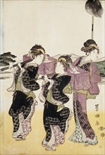 Toyokuni, La procession des seigneurs daimyos