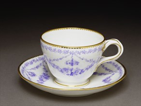 Tea Cup and Saucer, by Minton & Co. Stoke-on-Trent, Staffordshire, England, 1851