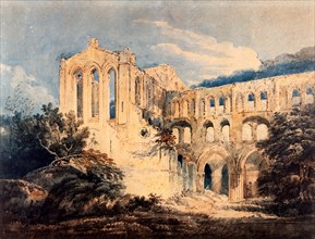 Rievaulx Abbey, by Thomas Girtin. England, late 18th century