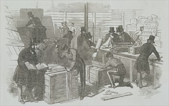 Décaisser la marchandise à la Grande Exposition de 1851