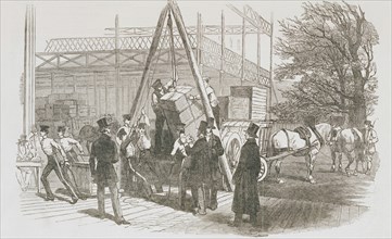 Réception de la marchandise à la Grande Exposition de 1851