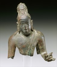 Figure of Bodhisattva Avalokiteshvara. Andhra Pradesh, India, 6th-7th century
