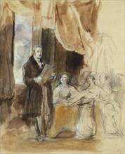 Wilkie, Sir Robert Peel fait la lecture à la Reine Victoria