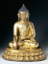Seated figure of the Buddha Sakayamuni
