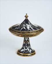 Tazza and Cover, by Jean II PÚnicaud. Limoges, France, 1539