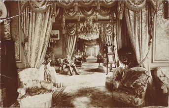 Sir Henry Isaac Butterfield in Cliffe Castle drawing room. England, late 19th century