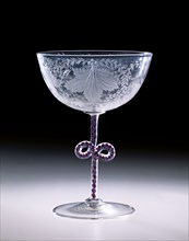 Wine Glass, by George Bacchus & Sons. Birmingham, England, mid-19th century