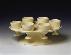 Six Egg Cups and Stand. England, late 18th century