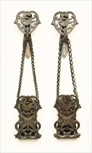 Patent Skirt Grips, by B.O. Brendel. England, 1880-92.