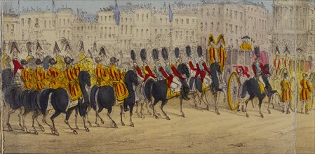 The Queen's Coronation Procession. London, England, 1838
