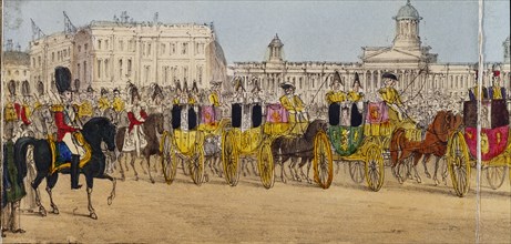 The Queen's Coronation Procession. London, England, 1838