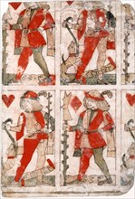 Uncut Playing Cards. France, early 16th century