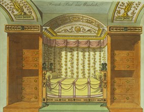 French bed and wardrobe, by George Smith. England, early 19th century