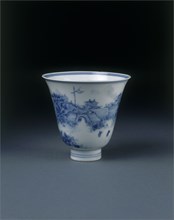 Porcelain cup. China, Qing dynasty, 1662-1722