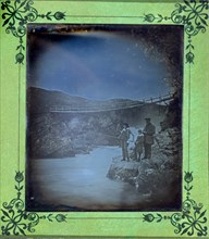 The Falls of Rossie, photo Horatio Ross. Scotland, 1848